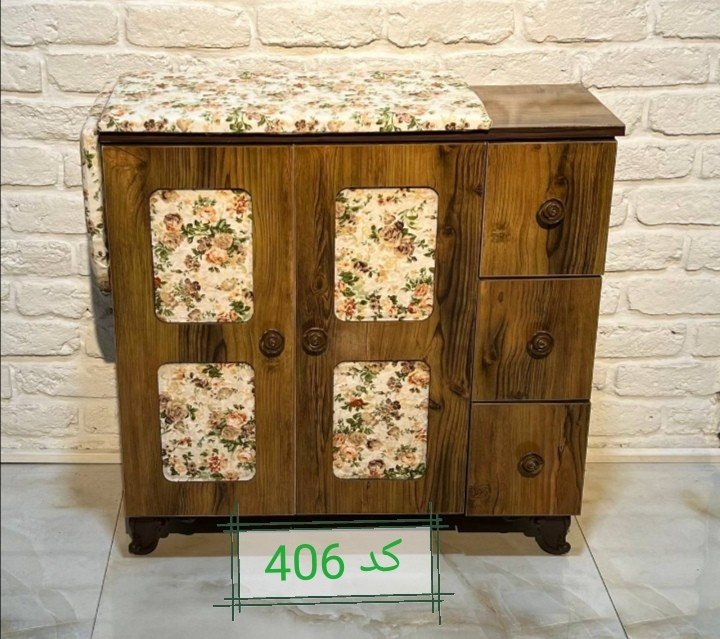 میز اتو و چرخ خیاطی اسانسوری کد 406